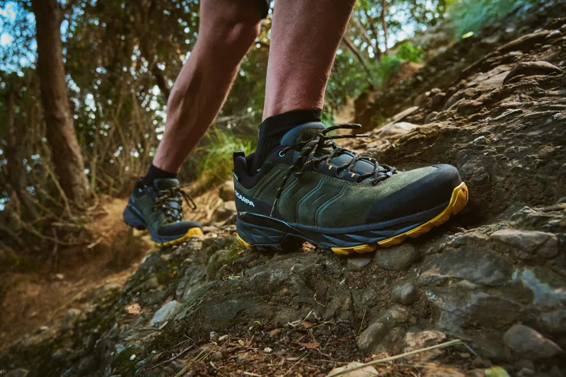 Scarpa Mens Rush Trail GTX Walking Shoes Taupe/Mango-7